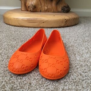 Gucci Etretat flats orange size 30 (US 12-13)